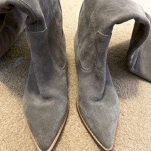 Marc Fisher Gray Suede Boots. Sz 6. NWT